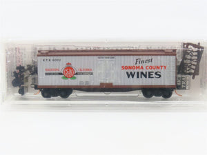 N Scale Micro-Trains MTL 49070 KTX Sonoma County Wines 40' Wood Reefer #6002