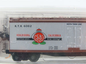 N Scale Micro-Trains MTL 49070 KTX Sonoma County Wines 40' Wood Reefer #6002