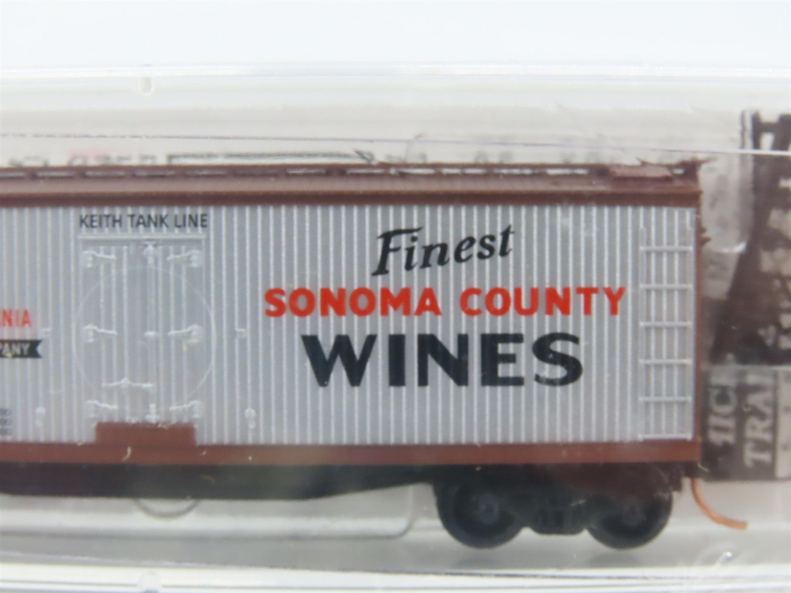 N Scale Micro-Trains MTL 49070 KTX Sonoma County Wines 40' Wood Reefer #6002