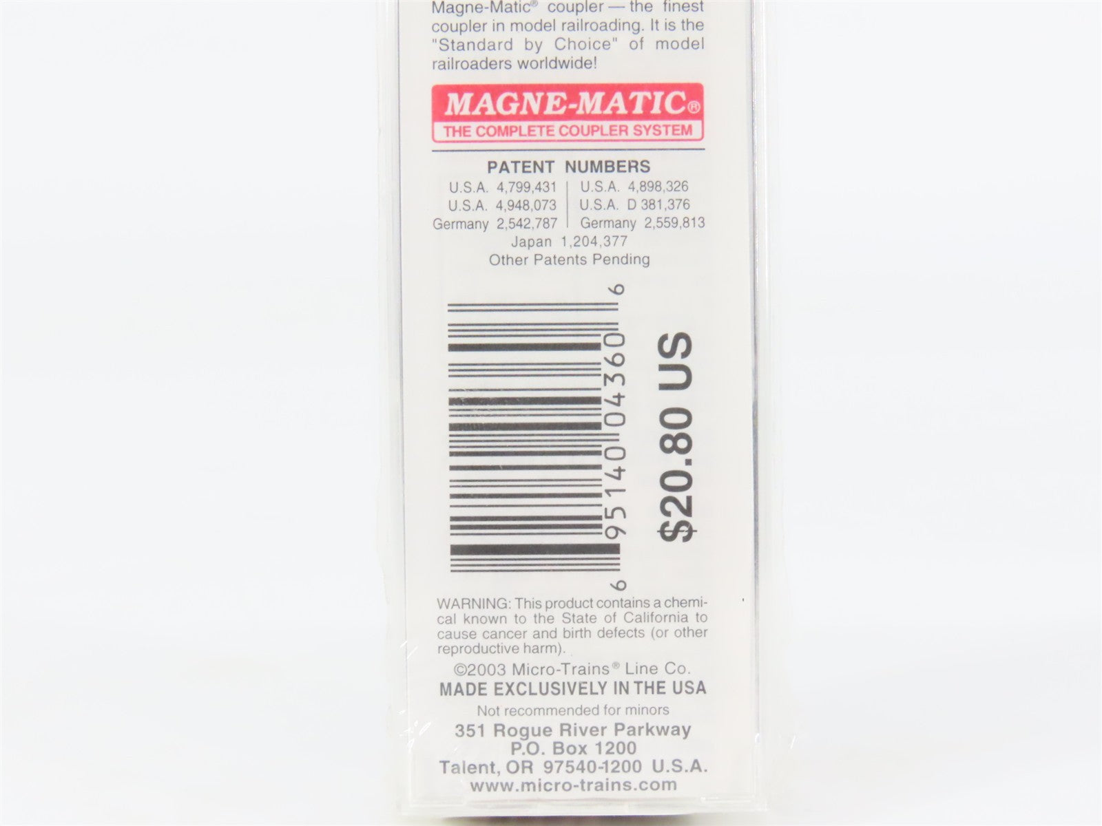 N Scale Micro-Trains MTL 49070 KTX Sonoma County Wines 40' Wood Reefer #6002