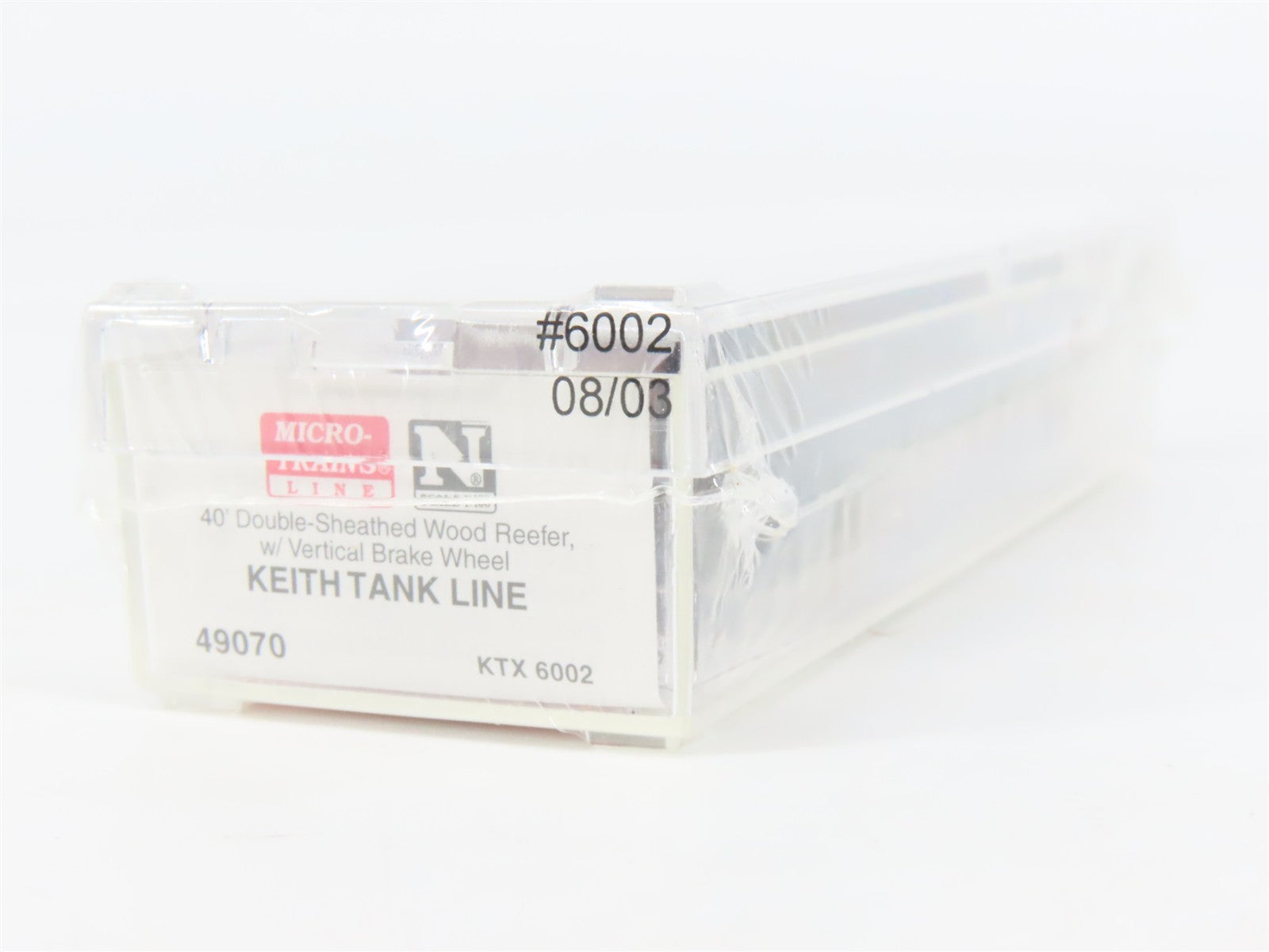 N Scale Micro-Trains MTL 49070 KTX Sonoma County Wines 40' Wood Reefer #6002
