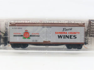 N Scale Micro-Trains MTL 49070 KTX Sonoma County Wines 40' Wood Reefer #6002