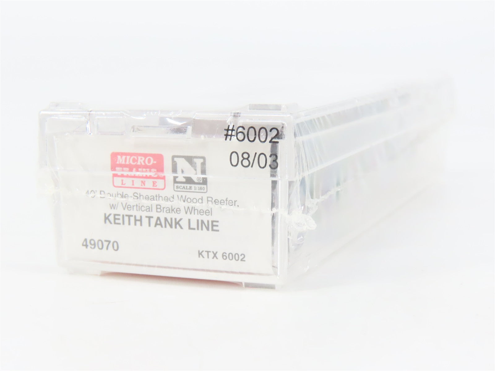 N Scale Micro-Trains 49070 Keith Tank Line 40' Double-Sheathed Wood Reefer RTR