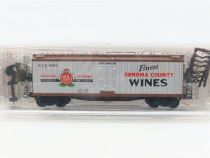N Scale Micro-Trains MTL 49070 KTX Sonoma County Wines 40' Wood Reefer #6002