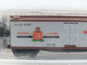N Scale Micro-Trains MTL 49070 KTX Sonoma County Wines 40' Wood Reefer #6002