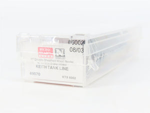 N Scale Micro-Trains MTL 49070 KTX Sonoma County Wines 40' Wood Reefer #6002