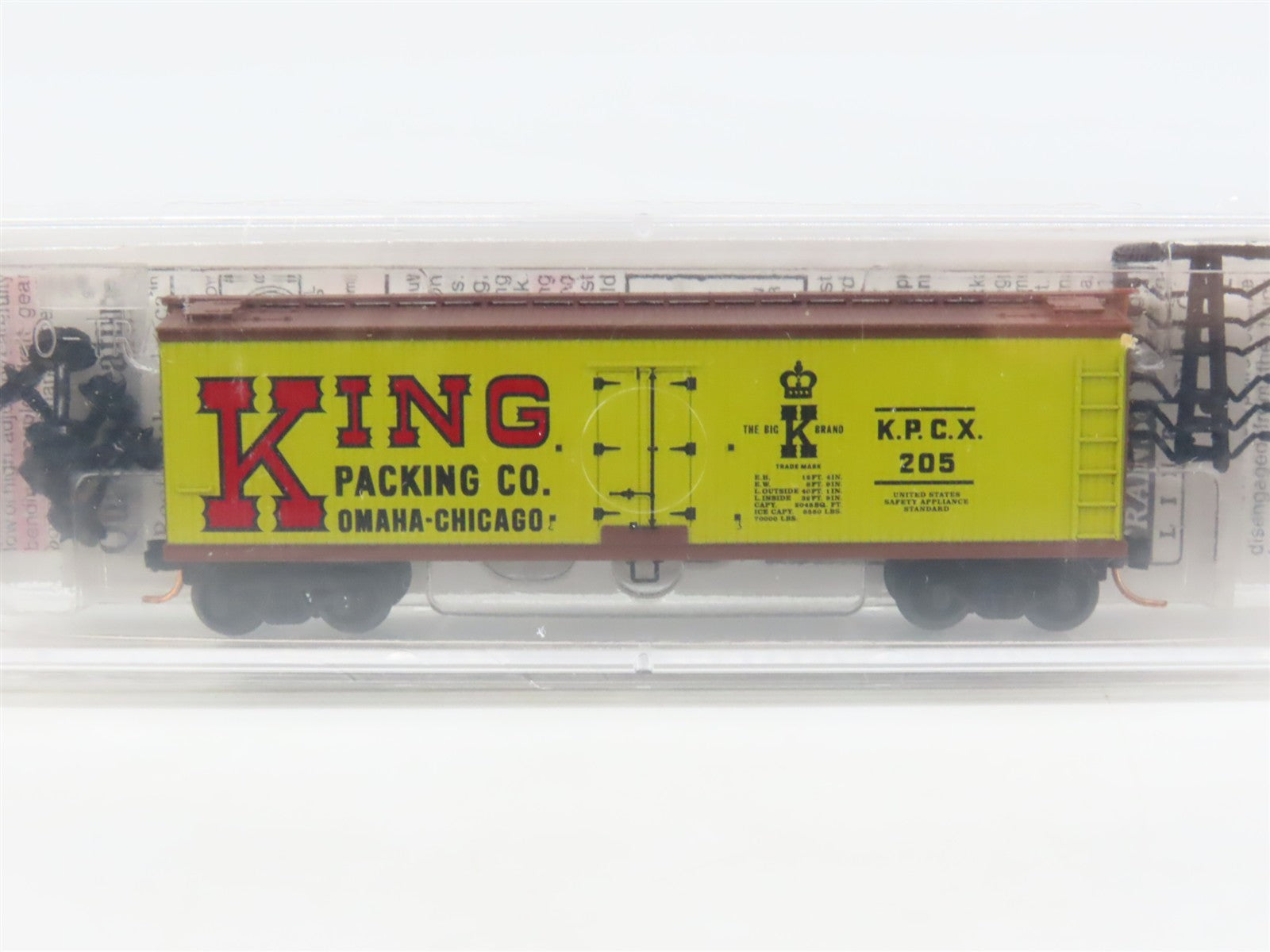 N Scale Micro-Trains 49120 King Packing Co. 40' Double-Sheathed Wood Reefer RTR