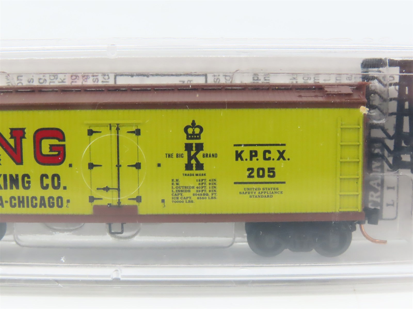N Scale Micro-Trains 49120 King Packing Co. 40' Double-Sheathed Wood Reefer RTR