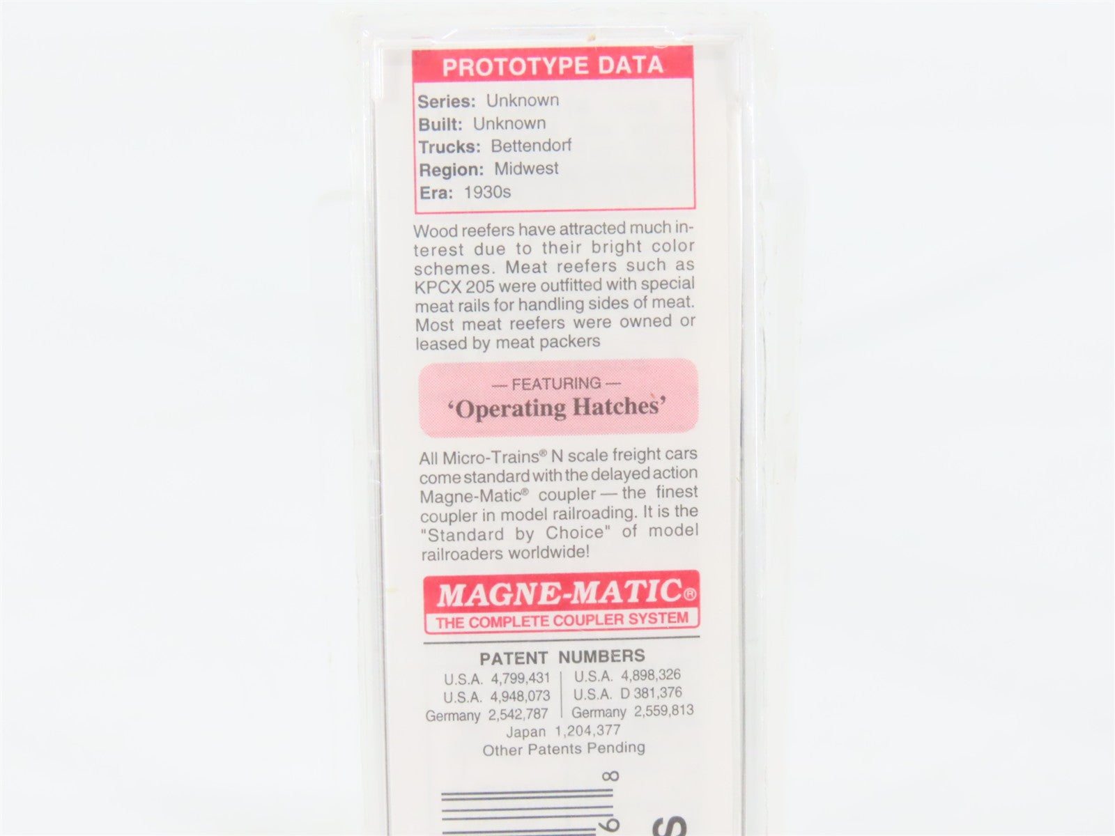 N Scale Micro-Trains 49120 King Packing Co. 40' Double-Sheathed Wood Reefer RTR