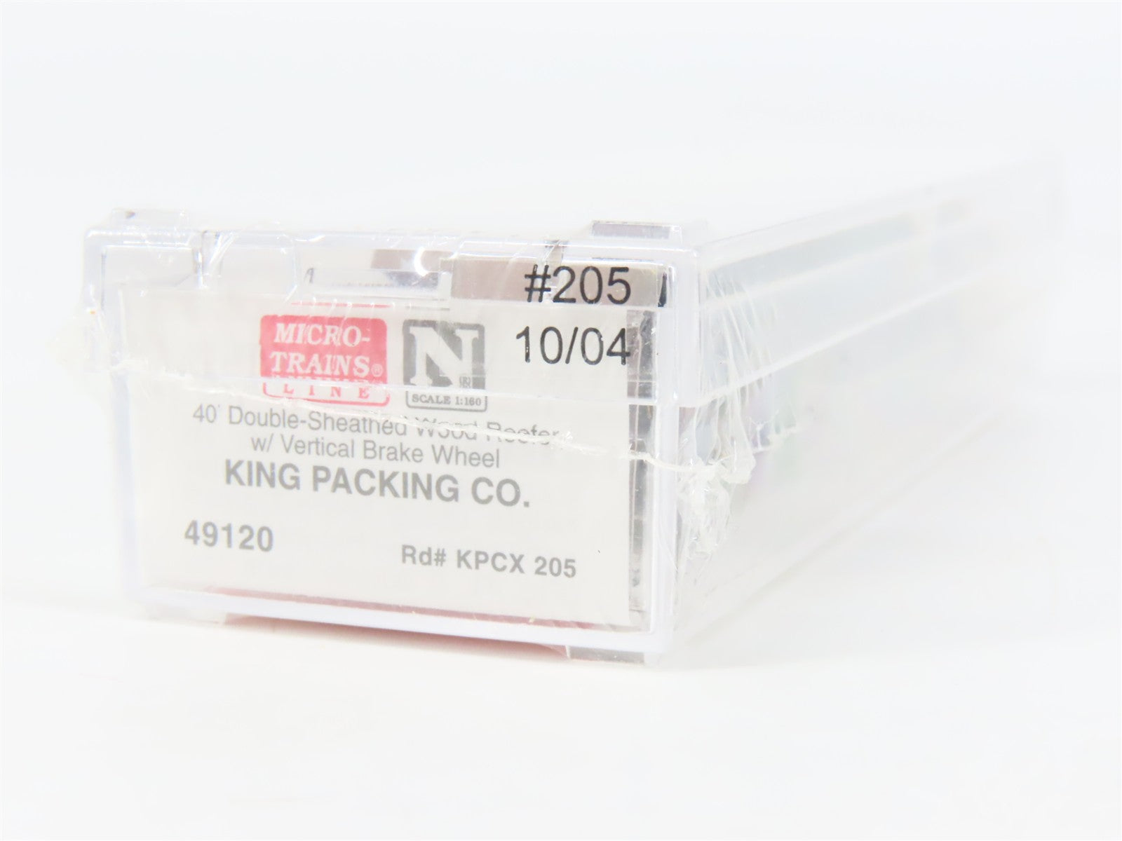 N Scale Micro-Trains 49120 King Packing Co. 40' Double-Sheathed Wood Reefer RTR