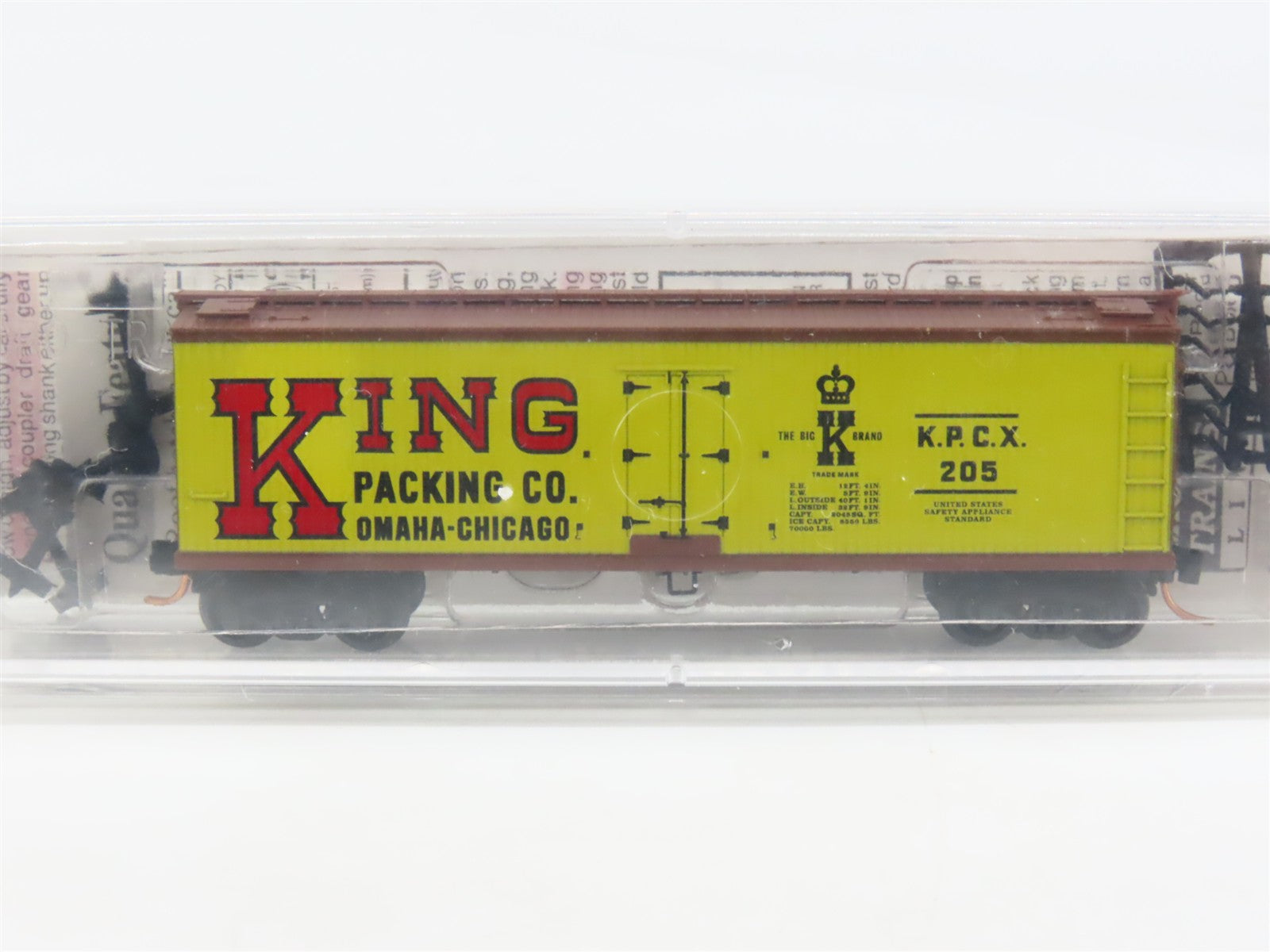 N Scale Micro-Trains 49120 King Packing Co. 40' Double-Sheathed Wood Reefer RTR