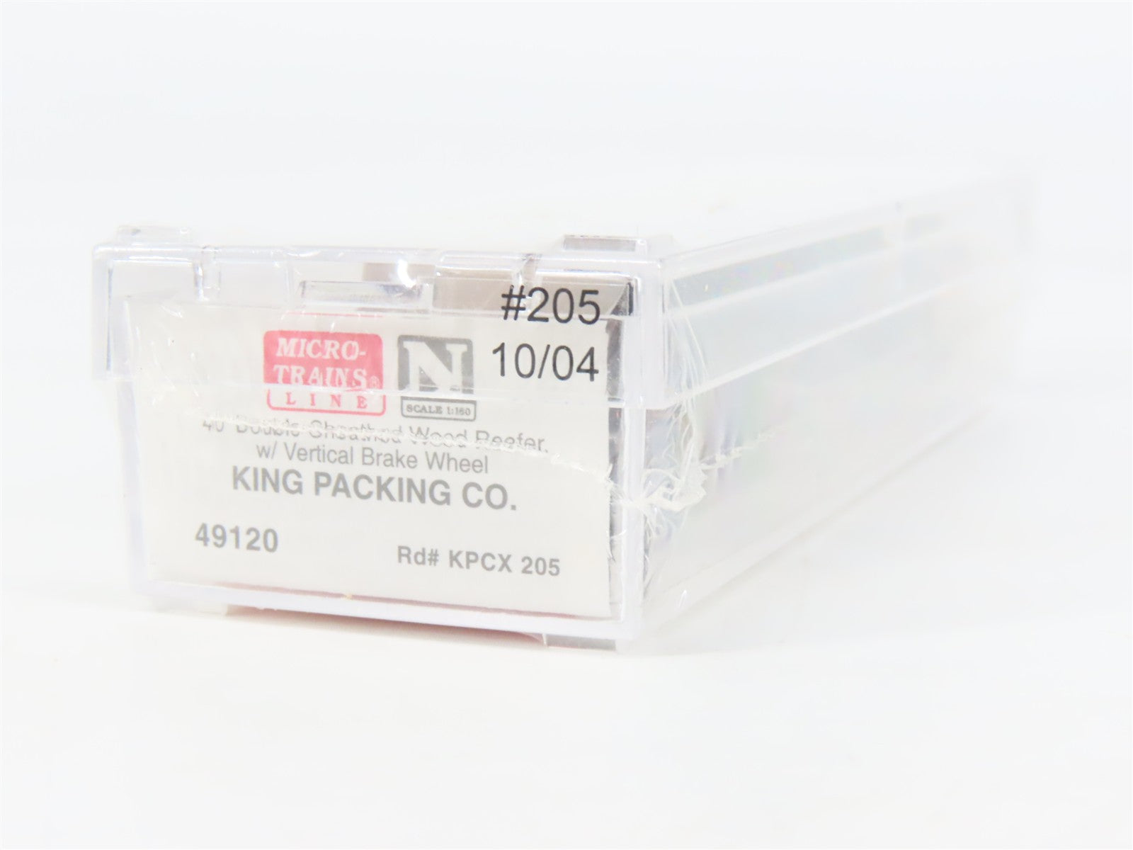 N Scale Micro-Trains 49120 King Packing Co. 40' Double-Sheathed Wood Reefer RTR