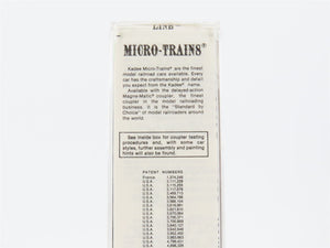 N Scale Micro-Trains 49170 North Western Refrigerator Line 40' Reefer RTR