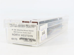 N Scale Micro-Trains 49170 North Western Refrigerator Line 40' Reefer RTR