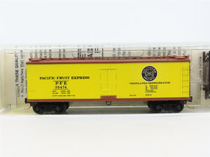 N Scale Micro-Trains 49180 Pacific Fruit Express 40' Wood-Sheathed Reefer RTR