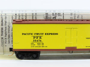 N Scale Micro-Trains 49180 Pacific Fruit Express 40' Wood-Sheathed Reefer RTR
