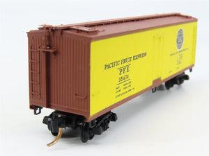 N Scale Micro-Trains 49180 Pacific Fruit Express 40' Wood-Sheathed Reefer RTR