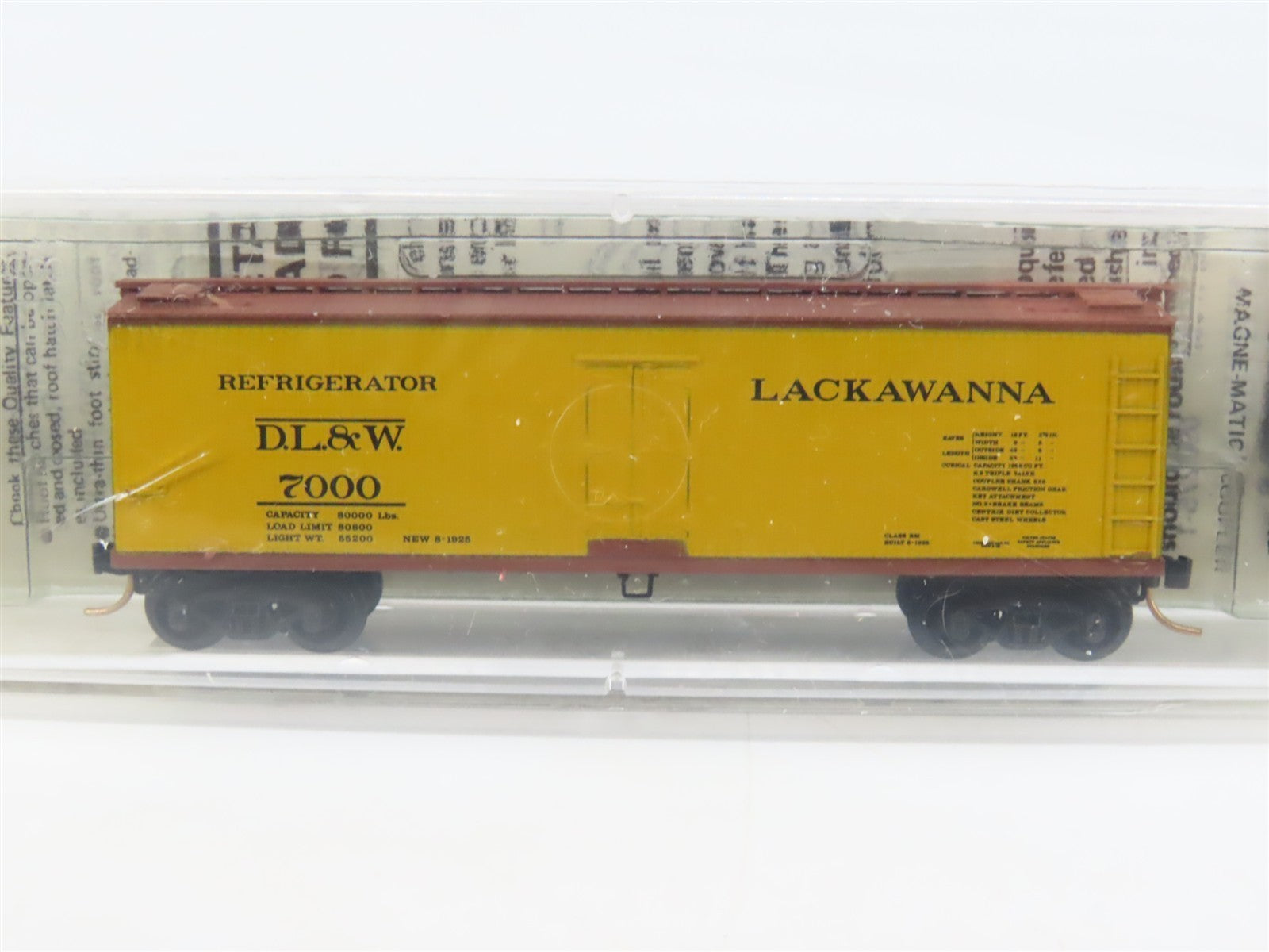N Scale Kadee Micro-Trains MTL 49150 DL&W Lackawanna 40' Reefer 7000 RTR