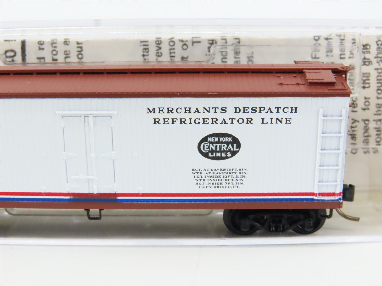 N Scale Micro-Trains 49140 New York Central 40' Dbl. Sheathed Wood Reefer RTR
