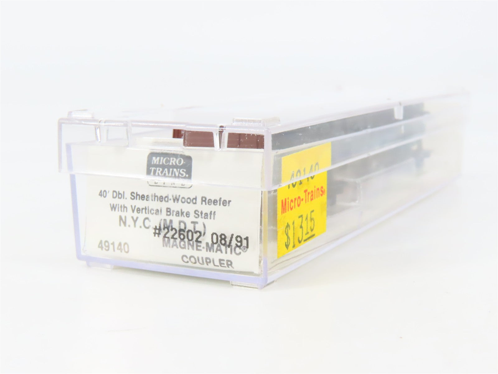 N Scale Micro-Trains 49140 New York Central 40' Dbl. Sheathed Wood Reefer RTR