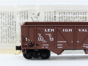 N Scale Micro-Trains 57030 LV Lehigh Valley 33' 2-Bay Hopper 14154 RTR