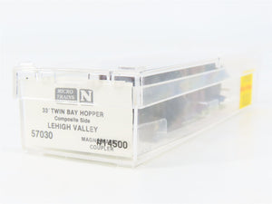 N Scale Micro-Trains 57030 LV Lehigh Valley 33' 2-Bay Hopper 14500 RTR