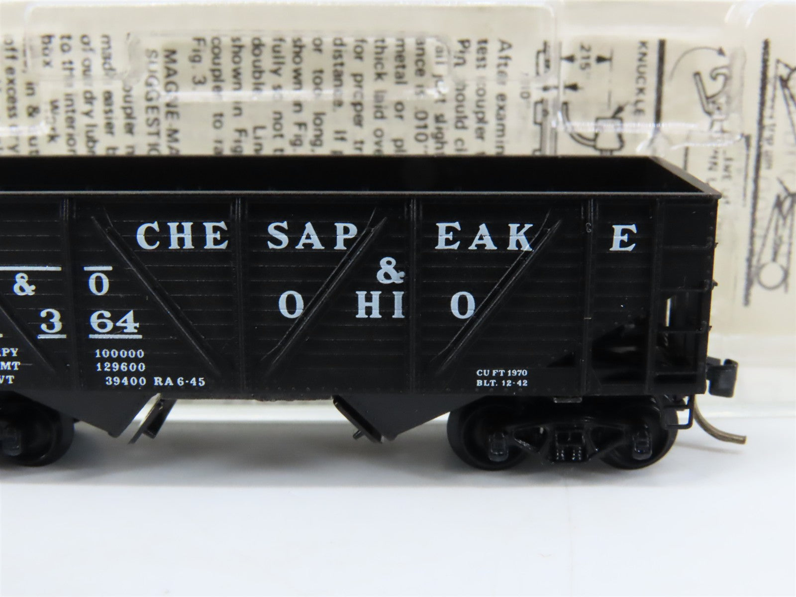 N Scale Micro-Trains 57070 C&O Chesapeake & Ohio 33' Hopper 55364 RTR