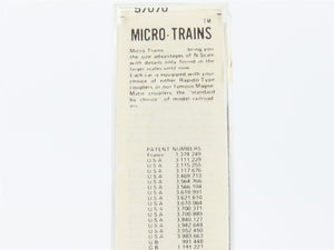 N Scale Micro-Trains 57070 C&O Chesapeake & Ohio 33' Hopper 55364 RTR