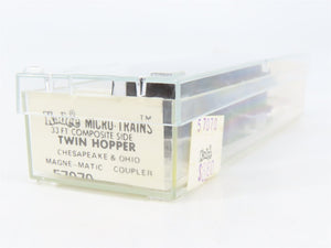 N Scale Micro-Trains 57070 C&O Chesapeake & Ohio 33' Hopper 55364 RTR
