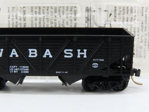 N Scale Micro-Trains 57060 WAB Wabash 33' 2-Bay Composite Side Hopper 39157 RTR