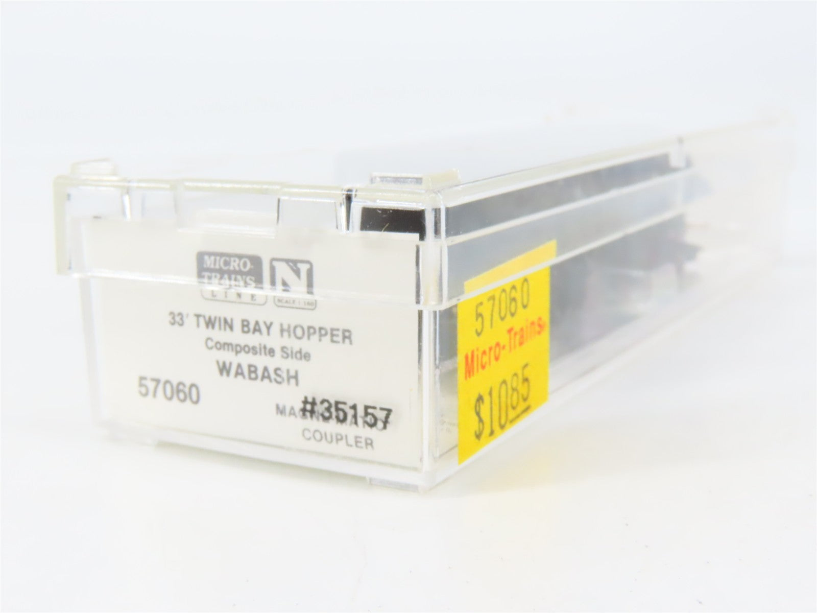 N Scale Micro-Trains 57060 WAB Wabash 33' 2-Bay Composite Side Hopper 39157 RTR