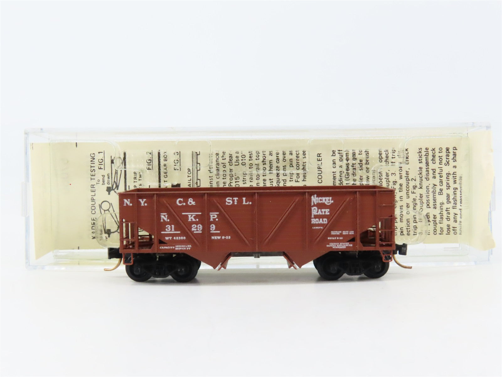 N Scale Micro-Trains 57050 NKP Nickel Plate Road 33' Hopper 31299 RTR
