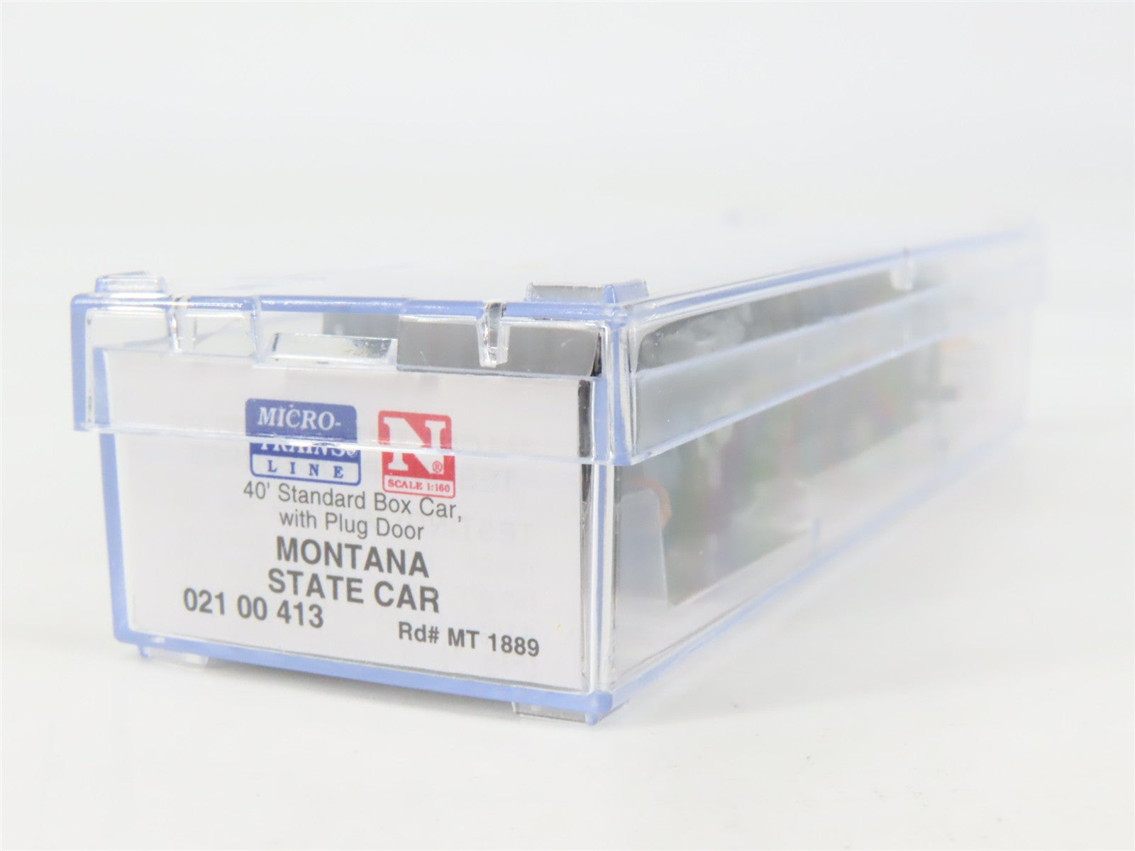 N Scale Micro-Trains 02100413 MT Montana 40' Plug Door Box Car 1889 RTR