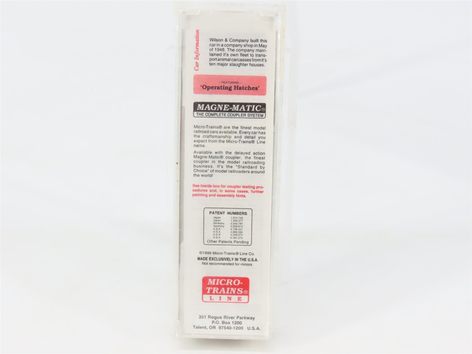 N Scale Micro-Trains 58540 Wilson Car Lines 36' Wood Sheathed Ice Reefer RTR
