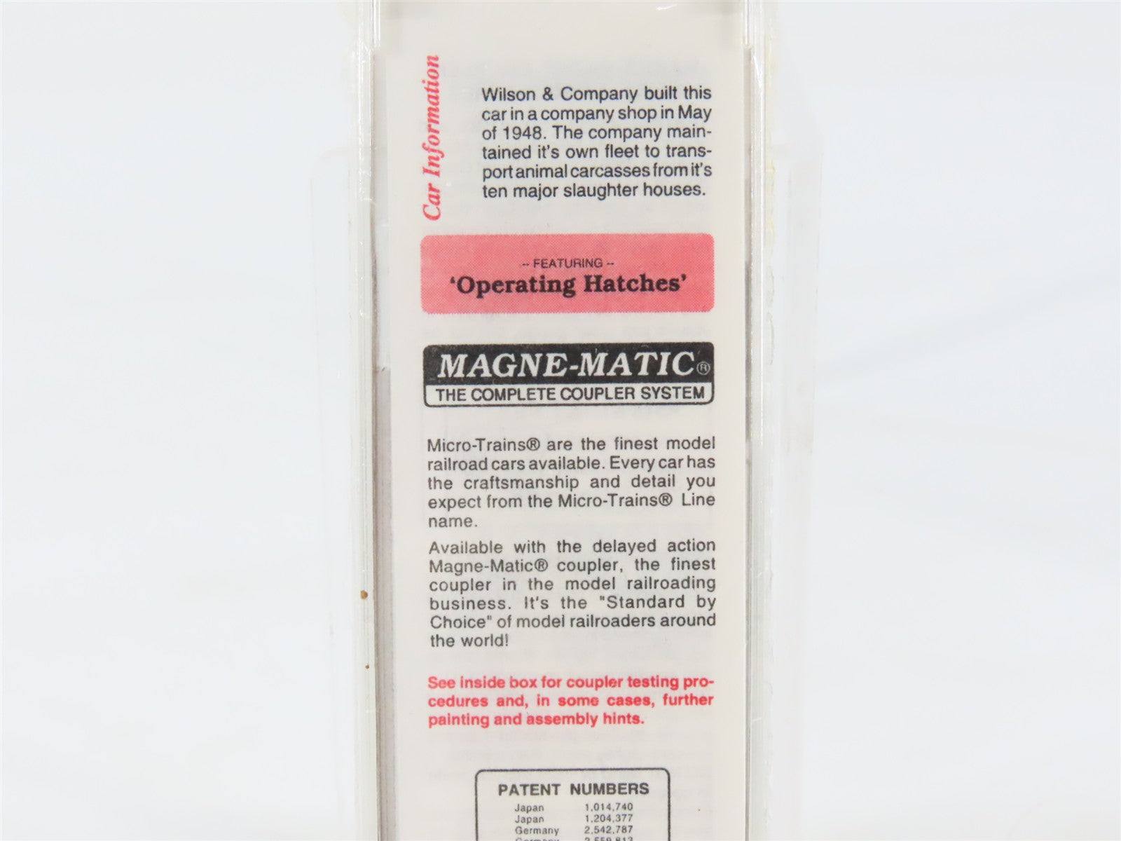 N Scale Micro-Trains 58540 Wilson Car Lines 36' Wood Sheathed Ice Reefer RTR