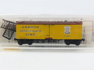 N Scale Micro-Trains 58030 Armour Refrigerator Line 36' Reefer 7306 RTR