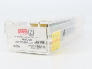 N Scale Micro-Trains 58030 ARLN Armour Refrigerator Line 36' Reefer 7306 RTR