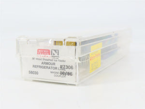 N Scale Micro-Trains 58030 ARLX Armour Refrigerator Line 36' Reefer 7306 RTR