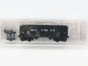N Scale Micro-Trains 57120 AA Ann Arbor 33' Twin Bay Composite Side Hopper RTR
