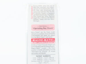 N Scale Micro-Trains 57120 AA Ann Arbor 33' Twin Bay Composite Side Hopper RTR