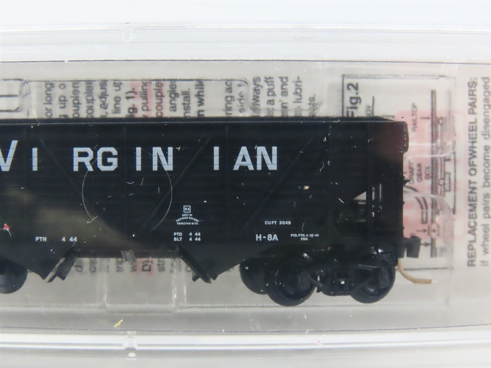 N Scale Micro-Trains 57110 VGN Virginian 33' 2-Bay Hopper 15365 RTR