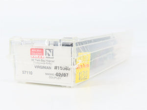 N Scale Micro-Trains 57110 VGN Virginian 33' 2-Bay Hopper 15365 RTR