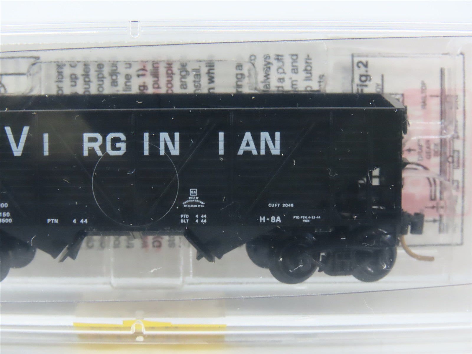 N Scale Micro-Trains 57110 VGN Virginian Railway 33' 2-Bay Hopper 15365 RTR