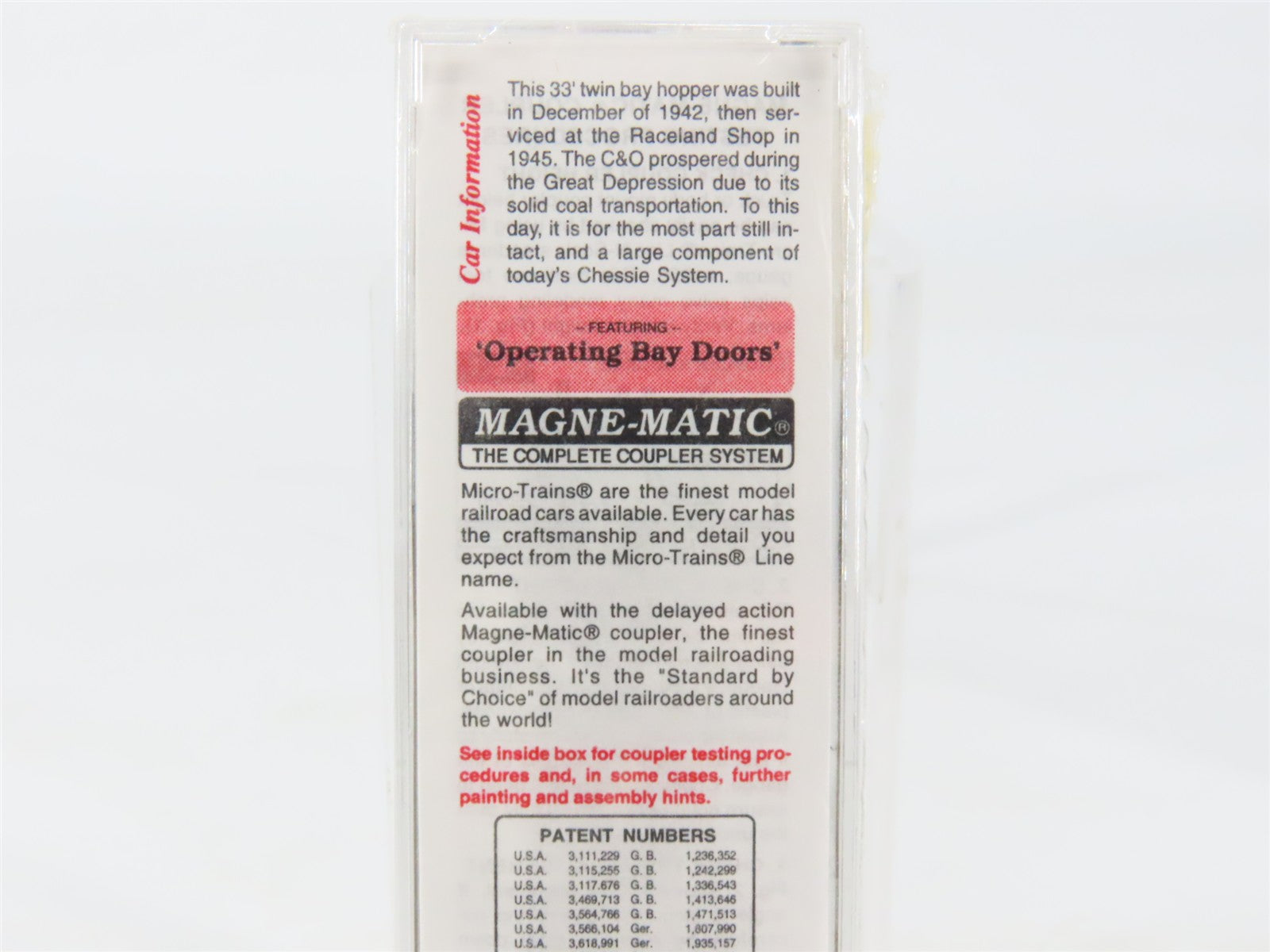 N Scale Micro-Trains 57070 C&O Chesapeake & Ohio 33' 2-Bay Hopper 55442 RTR