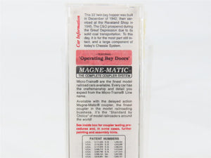 N Scale Micro-Trains 57070 C&O Chesapeake & Ohio 33' 2-Bay Hopper 55442 RTR