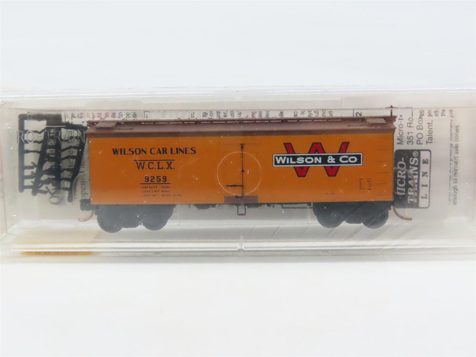 N Scale Micro-Trains 58540 WCLX Wilson & Company 36' Reefer 9259 RTR