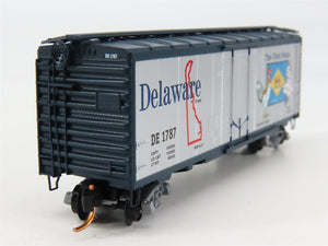 N Scale Micro-Trains 02100414 DE Delaware 40' Plug Door Box Car 1787 RTR