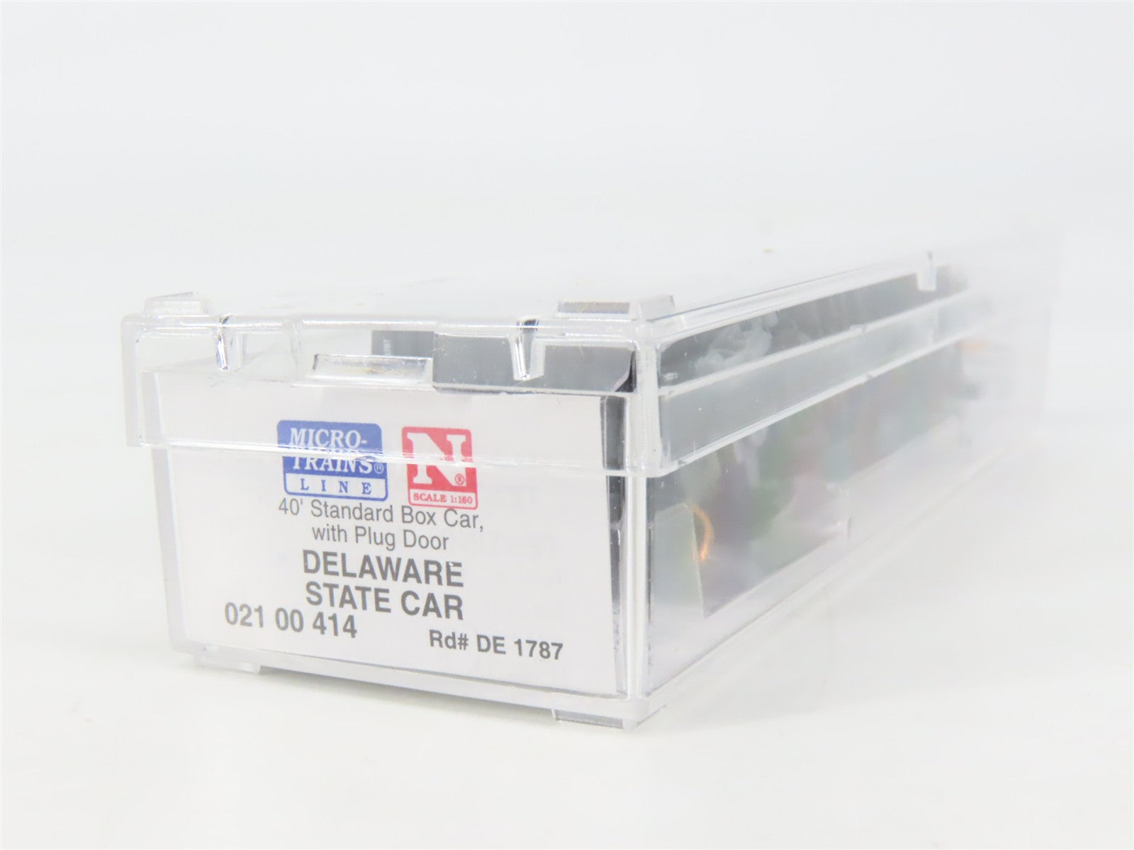 N Scale Micro-Trains 02100414 DE Delaware 40' Plug Door Box Car 1787 RTR