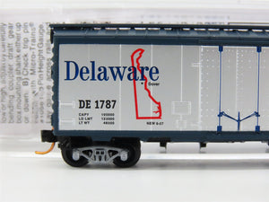 N Scale Micro-Trains 02100414 DE Delaware 40' Standard Plug Door Box Car RTR