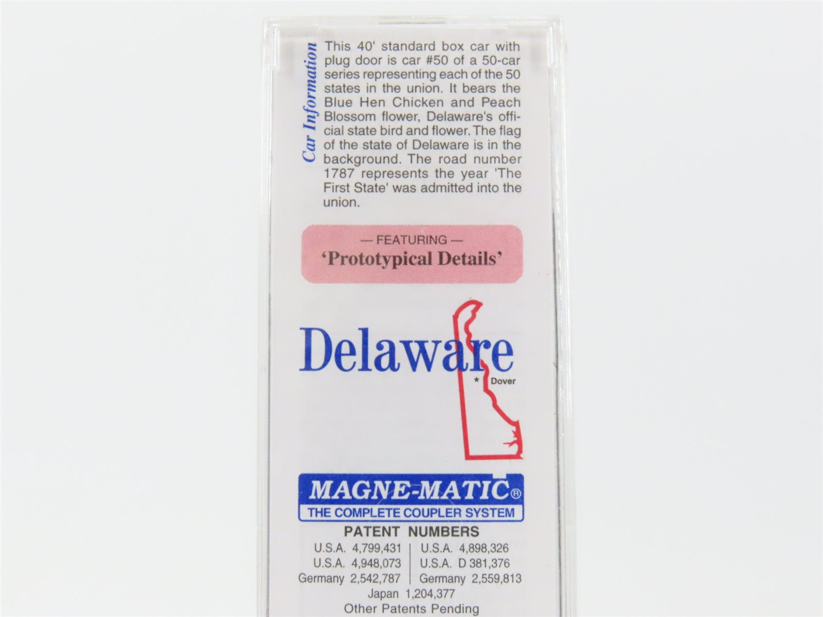N Scale Micro-Trains 02100414 DE Delaware 40' Standard Plug Door Box Car RTR